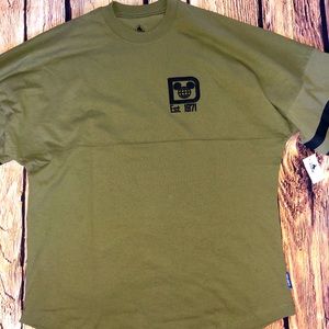 NWT OLIVE GREEN DISNEY PARKS SPIRIT JERSEY